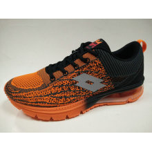 Black Orange Comfortable Air Cushion Sneaker for Male